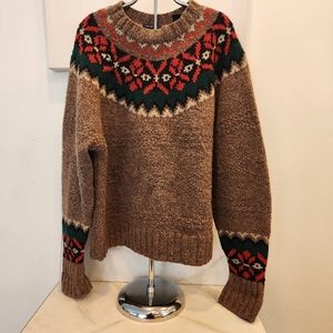 [Gap] VINTAGE- 100% wool knit- UNISEX- sweater, Size L, but fits more like an XL